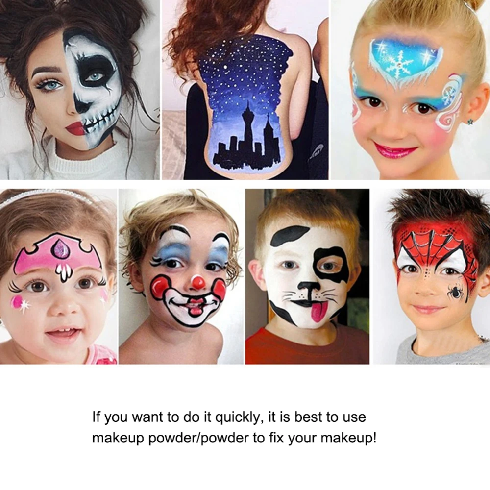 12 Colors Drawing Toys Oil Paints Face Body Painting Pigment Art Theme Party for Halloween Cosplay Make Up Tool | Игрушки и хобби