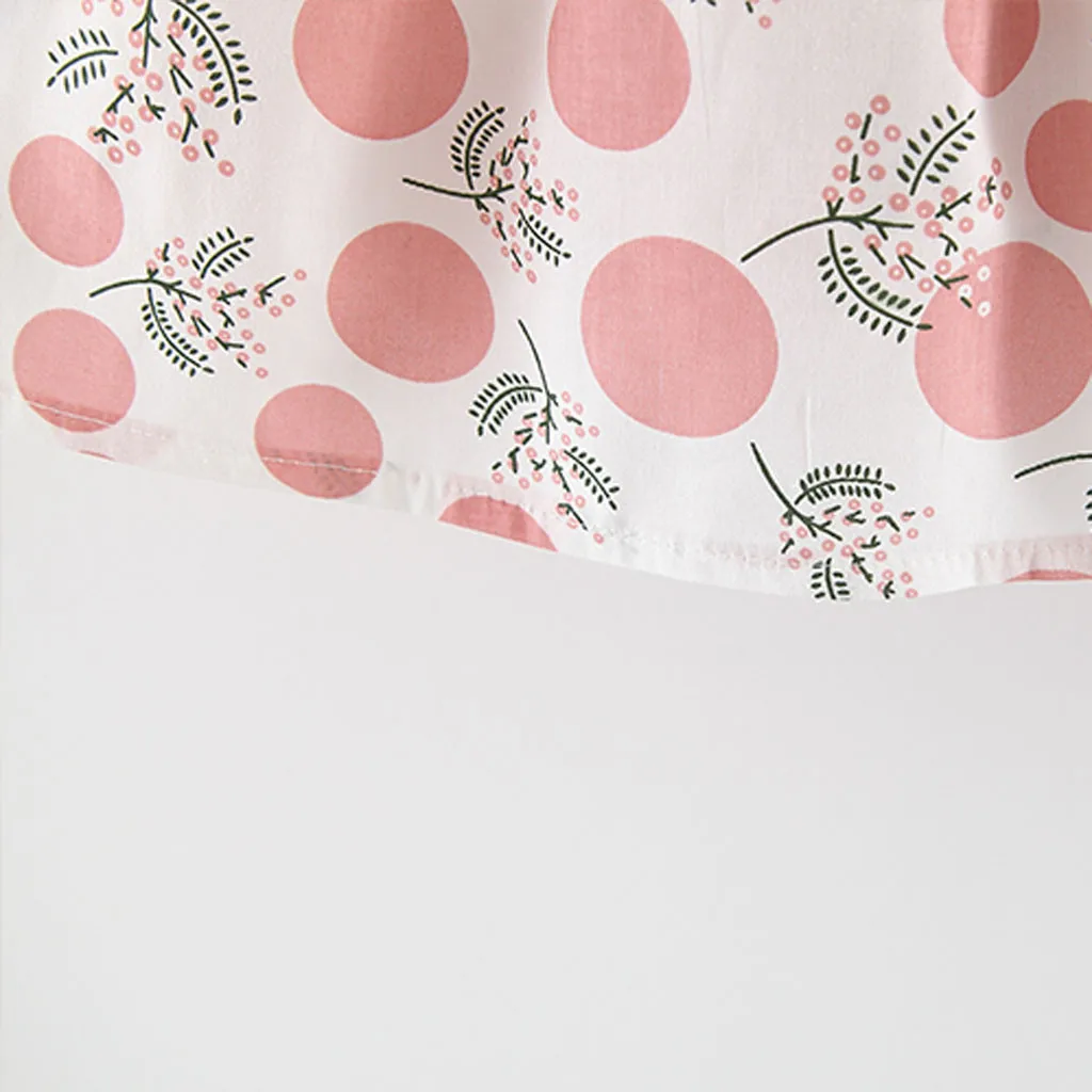 Коллекция г.; летняя эксклюзивная одежда для маленьких девочек в школу; платье в горошек; хлопковое платье без рукавов с лямкой на шее; подходящий аксессуар