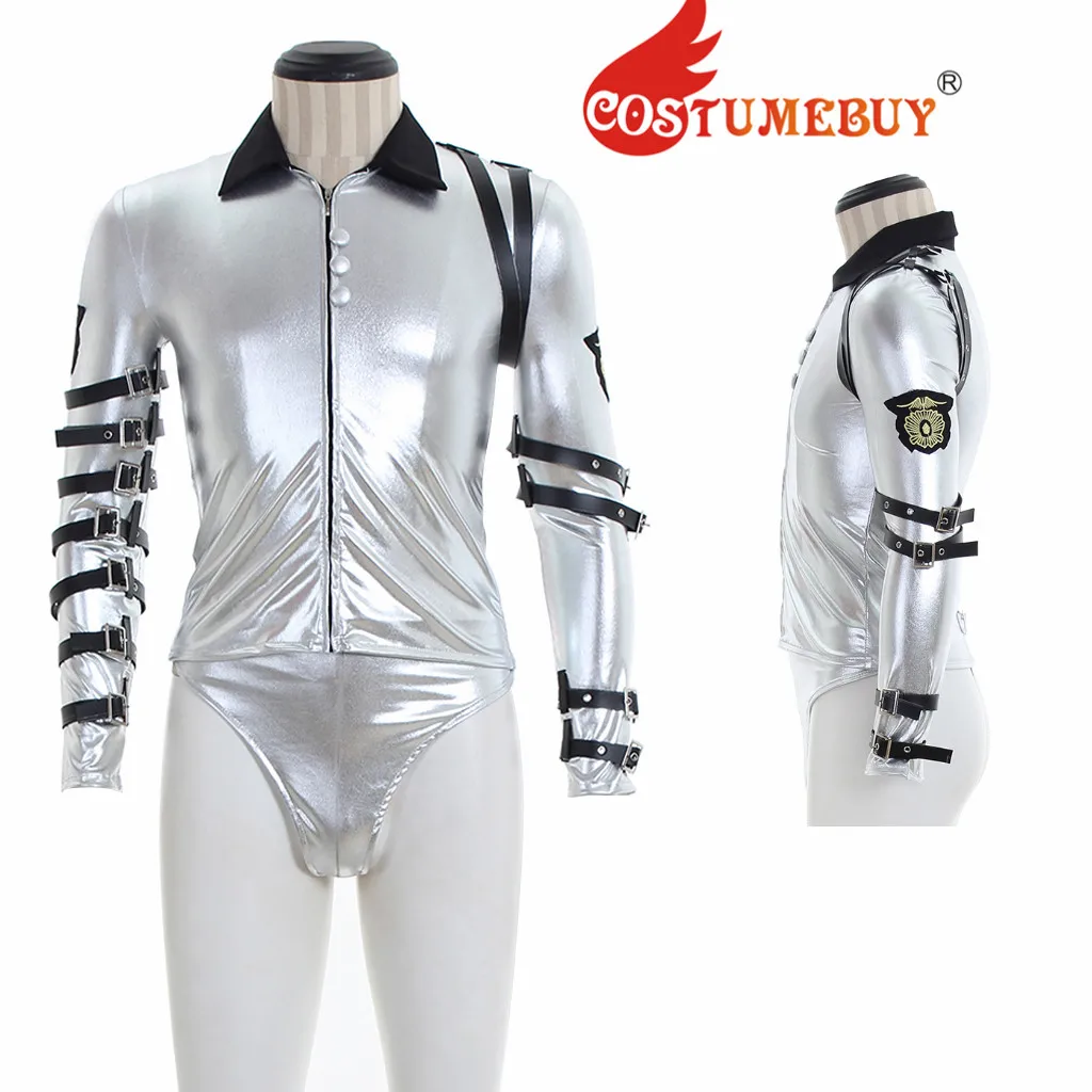 CostumeBuy костюм Майкла Джексона Япония Bad World Performance серебряный комбинезон на