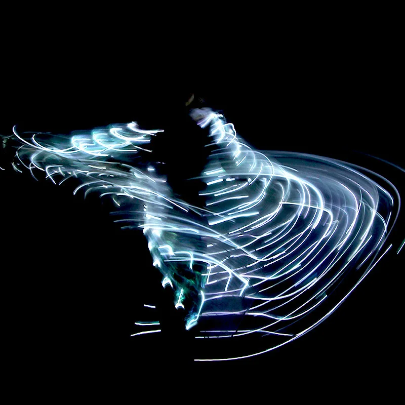 Новый светодиодный светильник крылья палочки для взрослых LED Isis с разрезом танец