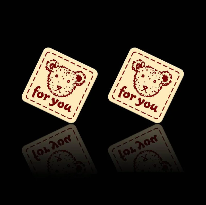 Самоклеящиеся Стикеры милый маленький Медвежонок для вас наклейки из крафт