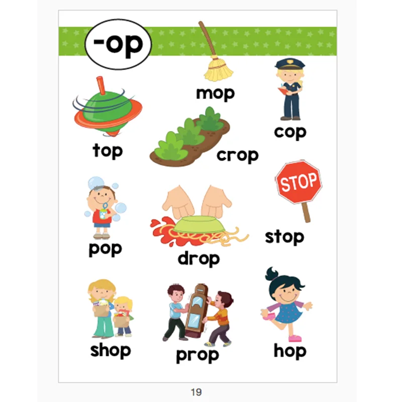 24 шт./компл. комбинированный постер с надписью английском языке|Чтение| |