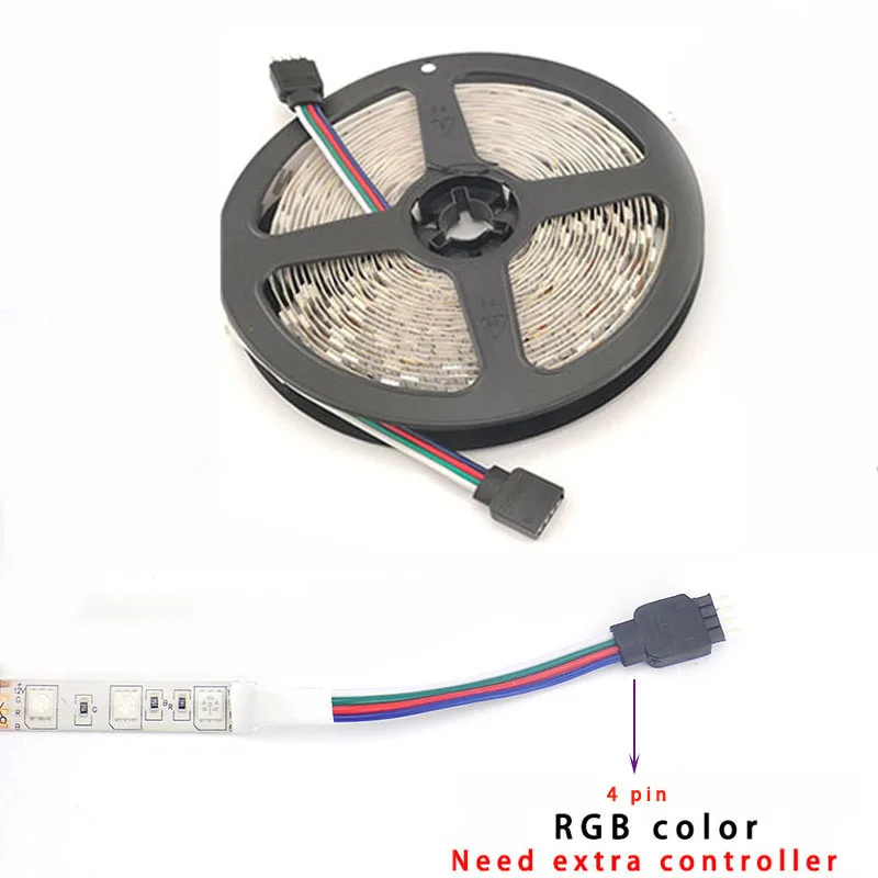 Светодиодная лента 5050 SMD RGB 1 комплект 12 В постоянного тока для телевизора