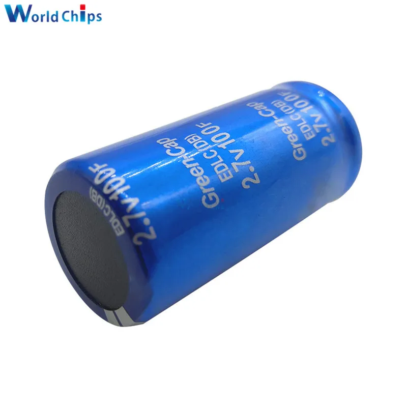 2 шт. 7 в 100F 60*18 мм супер фарад конденсатор 2.7V100F 60x18 Ultracapacitor Farad электрические