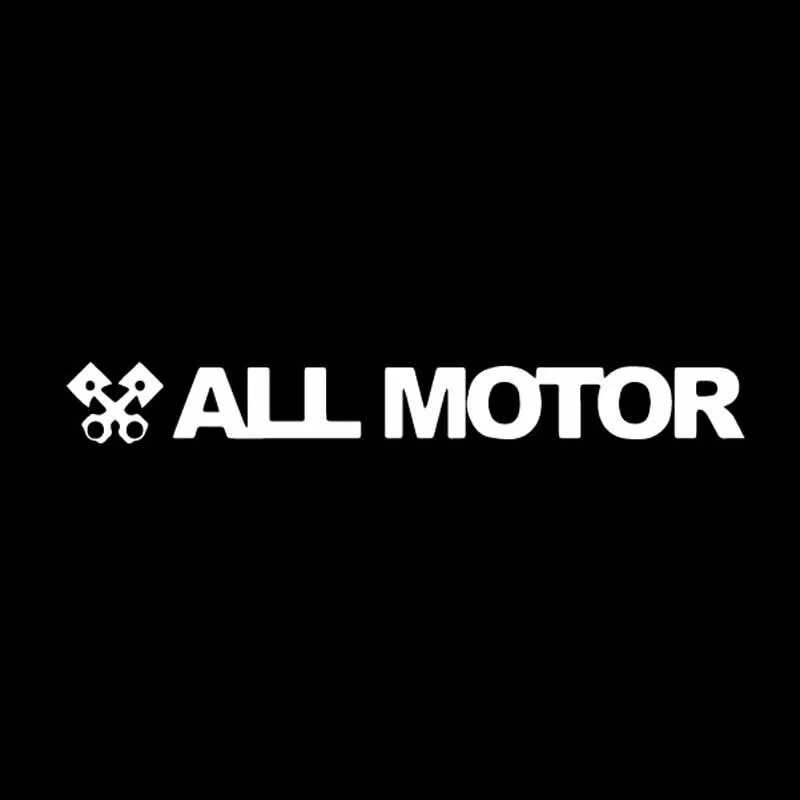 YJZT 13.9X1.7CM ALL MOTOR Funny Vinyl Decal Car Sticker Jdm Normally Aspirated Black/Silver C26-0013 | Автомобили и мотоциклы