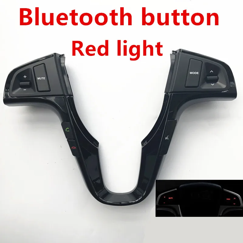 Синяя подсветка с bluetooth для hyundai VERNA SOLARIS Многофункциональное рулевое колесо аудио кнопки управления 1 шт - Цвет: Bluetoothwit button
