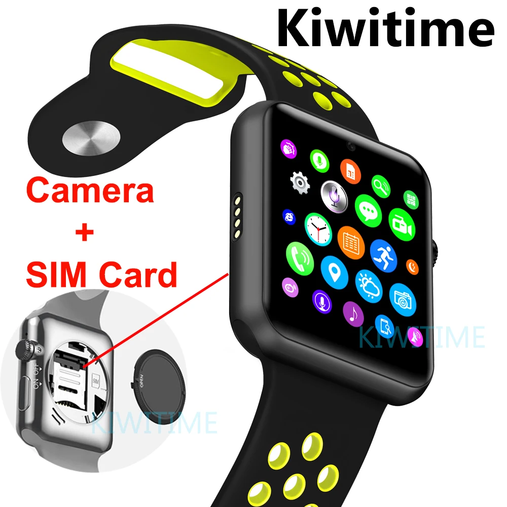 Смарт-часы Kiwitime с Bluetooth, sim-карта, камера, Смарт-часы, чехол для apple iphone, samsung, xiaomi, android phone vs dm09, gt88, dz09