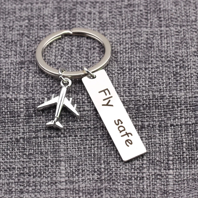 Брелок-кольцо для ключей с надписью Fly Safe | Украшения и аксессуары