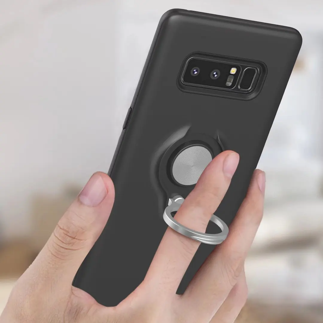 С 360 повернуть кольцо стенд палец держатель Обложка для samsung Galaxy S9 S8 Примечание 8