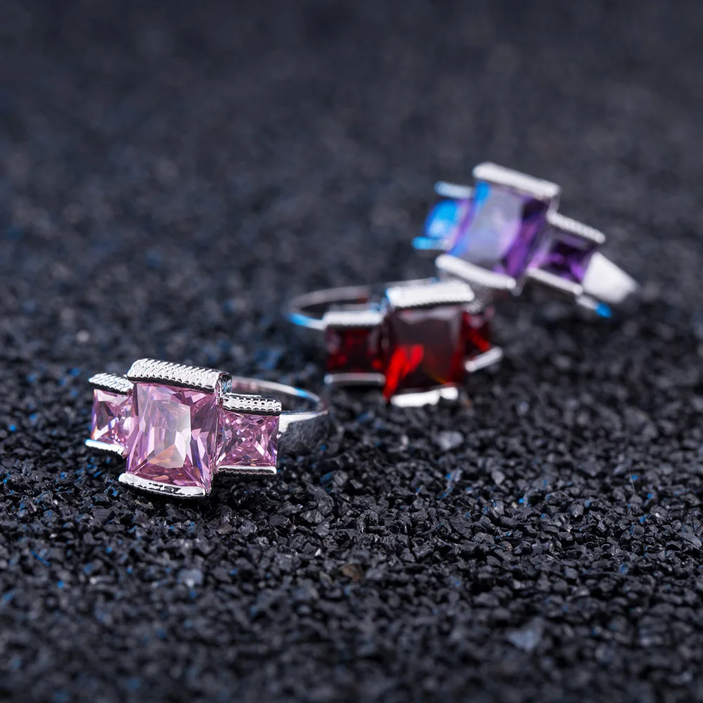Magic Ikery Luxury Big Red CZ Rhinestone Ring For Men Women Wedding Exaggeration Rings Fashion Jewelry Gift MMR79 | Украшения и