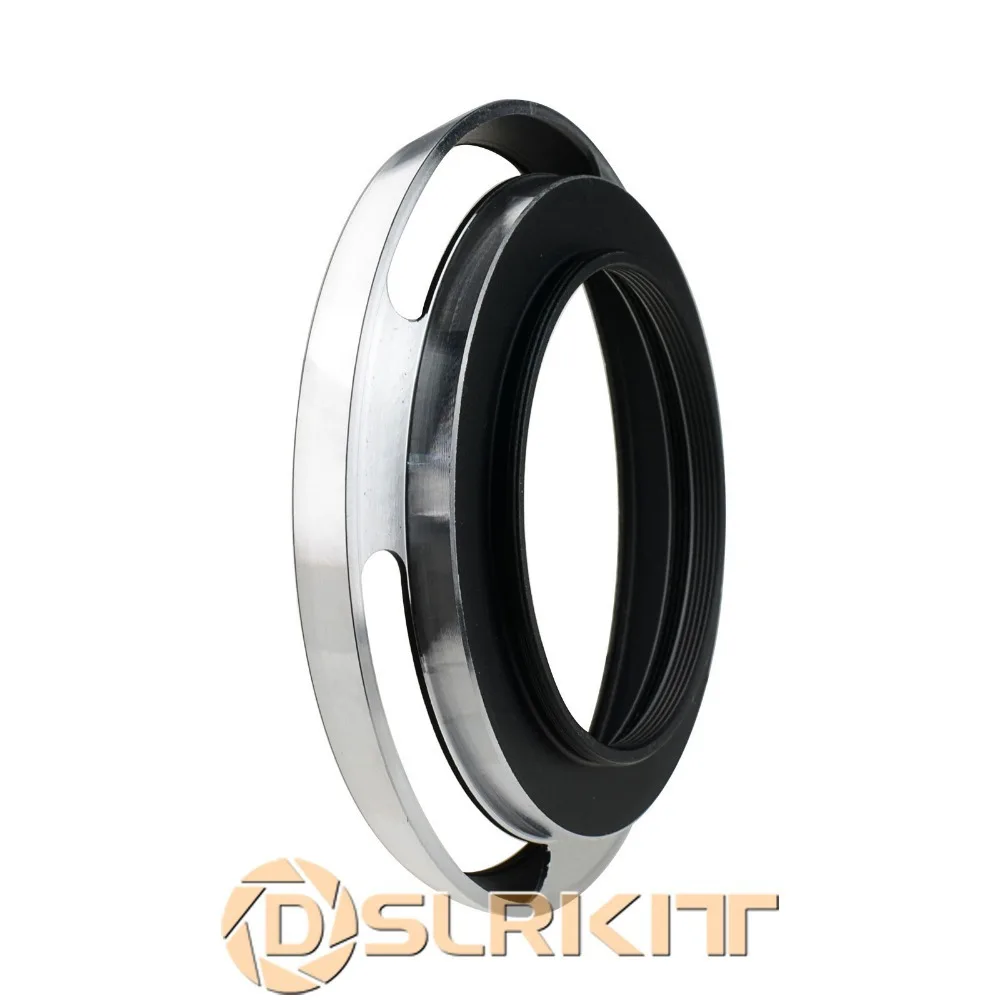 

DSLRKIT 40.5mm Metal Vented Lens Hood for Canon Nikon(Silver)