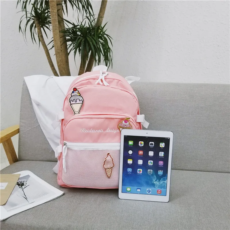 2019 новый холщовый женский рюкзак милая девушка большие школьные сумки ноутбук