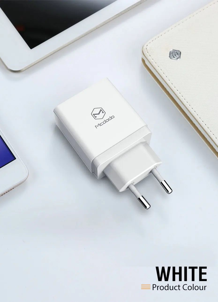 Mcdodo QC 3,0, двойное зарядное устройство USB, настенный адаптер для путешествий, зарядное устройство Qualcomm Qc3.0 для Sumsang, Xiaomi, huawei, EU, зарядное устройство для мобильного телефона