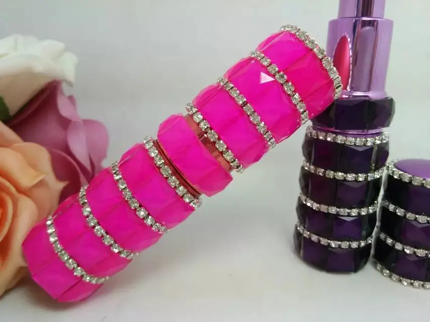 

L52DZ-15ML straight round aluminum rhinestone glass perfume bottle cosmetic dispensing atomizer 108pcs/lot