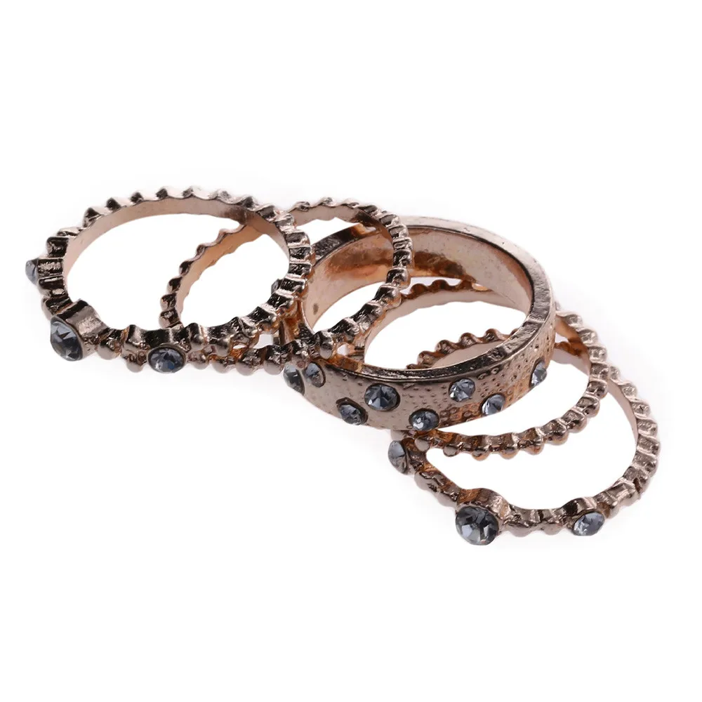 Набор колец с розами набор из 5 сверкающих страз складывающихся выше суставов