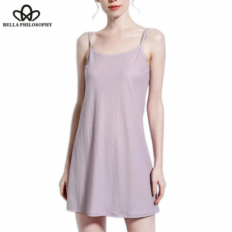 Ночная рубашка Heydress Женская на бретельках пикантная сорочка из хлопка и льна