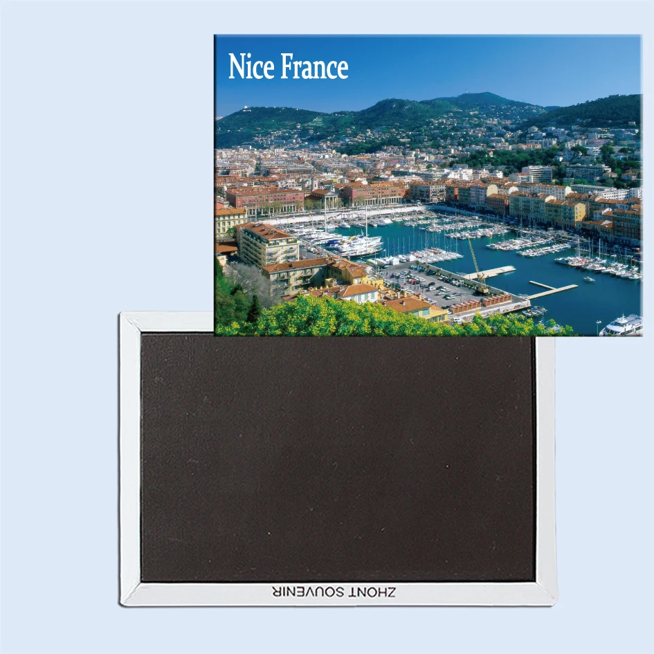 

Nice, France, Magnetic Refrigerator Affixed With Tourist Souvenirs Home Accessories 24876