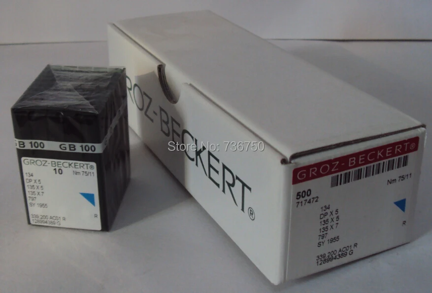 Швейные иглы Groz Beckert DPX5 Nm75/11 ГБ 135X5 / 134 135X7/ 500 100% оригинал оптовая цена | Дом и сад