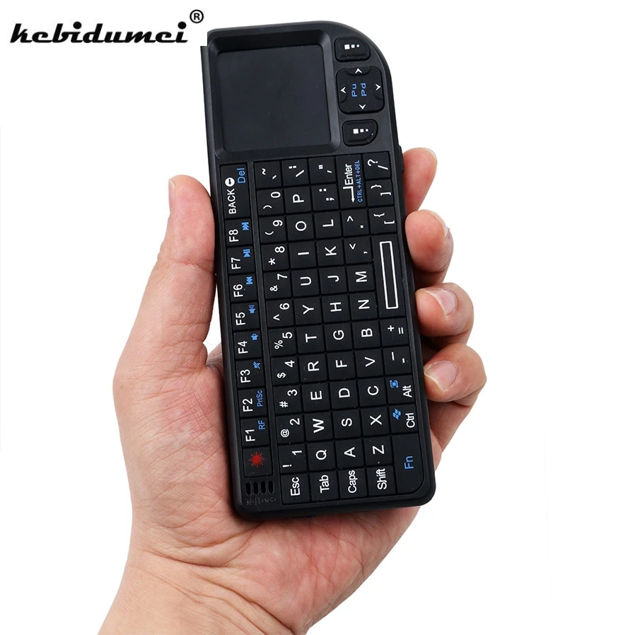  Беспроводная клавиатура atura 3 в 1, 2,4G RF, портативная, с тачпадом, мышь, для ПК, ноутбука, Smart TV Box, для испанского/русского/английского языко…