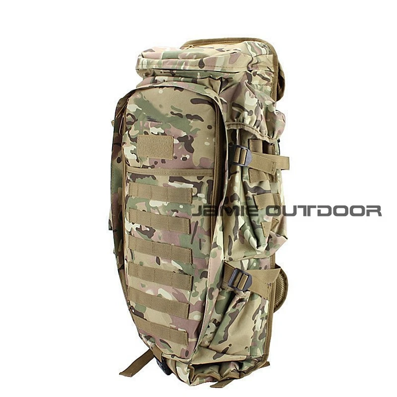 60л тактический рюкзак для переноски винтовки сумка для ружья страйкбол Пейнтбол охотничий пистолет сумки Тактический расширенный полный механизм двойной винтовочный пистолет сумка