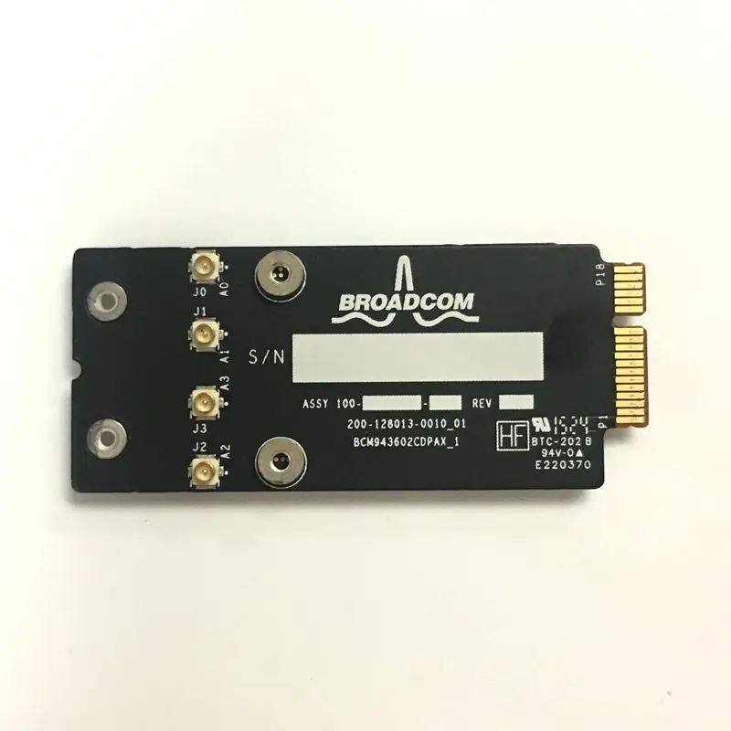 Для 2015 года apple A1418 A1419 Wifi 802.11ac и Bluetooth 4 0 карта BCM943602CDP|airport card|wifi 802.11acbluetooth card |