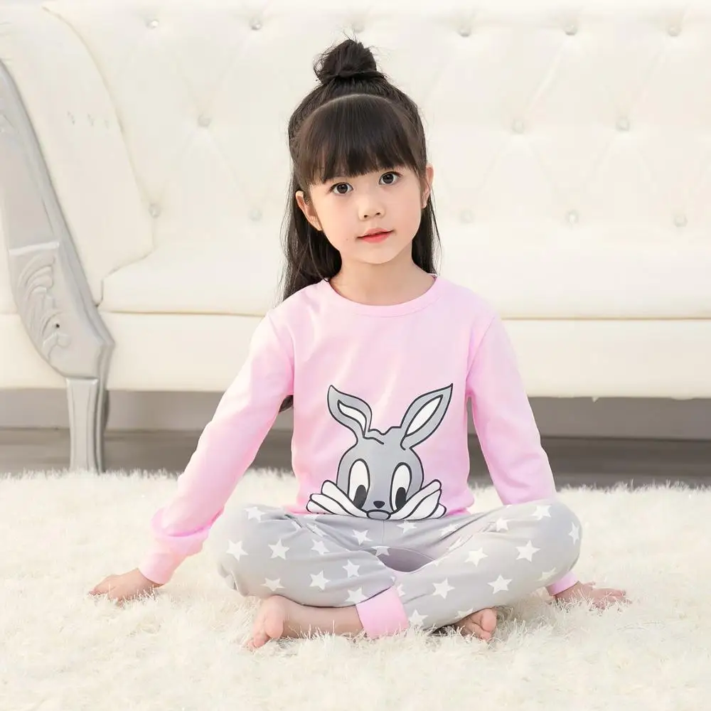 Новая Хлопковая пижама, infantil, детская одежда, пижамы с рисунками для девочек и мальчиков, детские пижамы, костюм, одежда для маленьких девочек, пижамный комплект, SDS - Цвет: color at picture