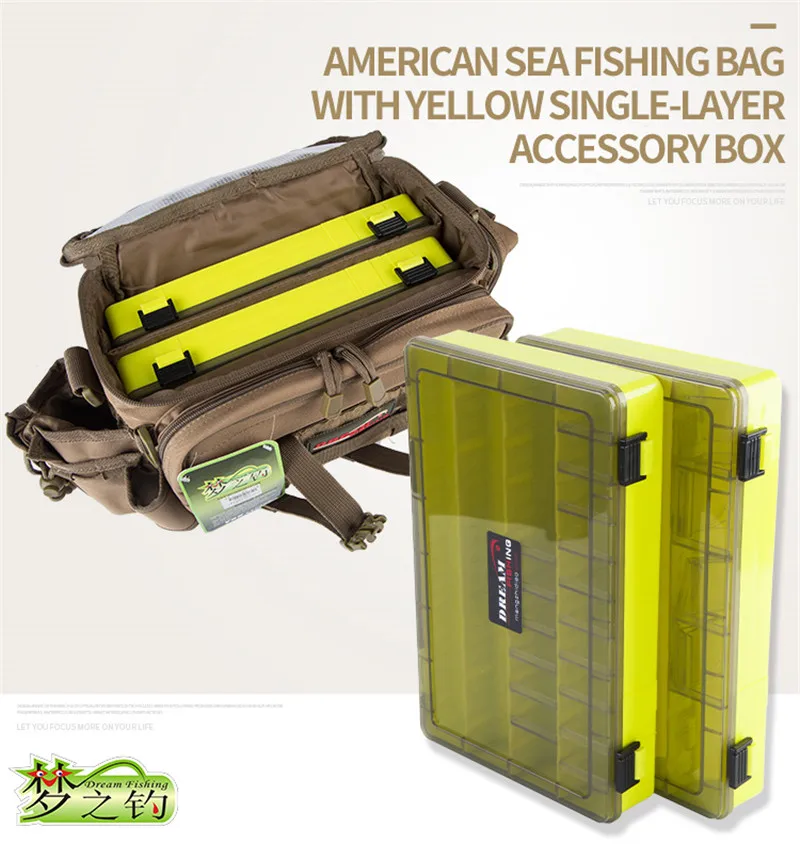 Dream Fishing M25 36*18*23 см 1200D нейлоновые многофункциональные рыболовные сумки со съемным ремнем, водонепроницаемая сумка для снастей, зимняя удочка, сумки для приманки