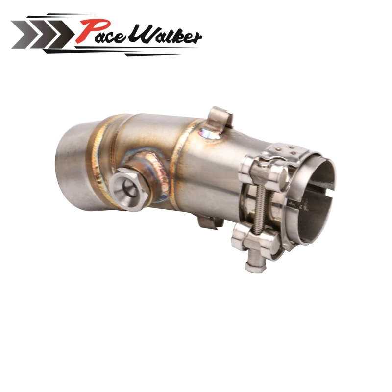 A middle connect for kawasaki ER6N Motorcycle Exhaust Pipe Muffler Escape Connecting Front Link Moto Mid | Автомобили и мотоциклы