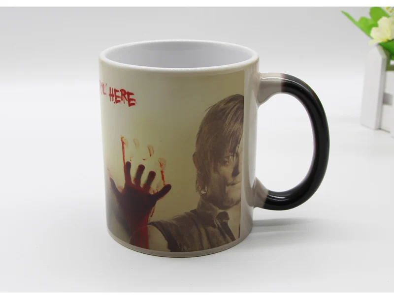11 унций кофейные кружки зомби волшебная кружка Термочувствительная меняющая