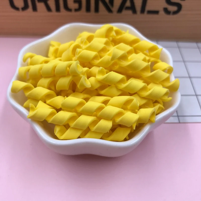 yellow Горячая милые кавайные Зефир, глиняные вихревые конфеты для рукоделия, украшения для телефона, скрапбукинг, сделай сам - Цвет: yellow