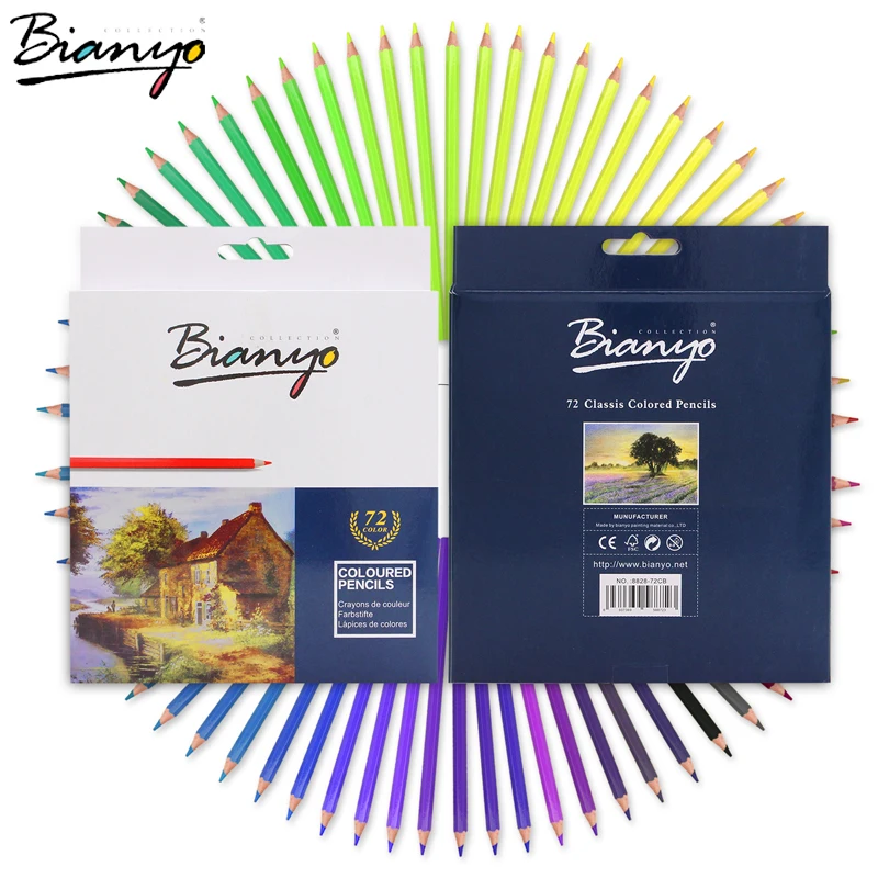 Bianyo 48/72 шт. Цвет набор карандашей Lapis De Профессиональный картины художника