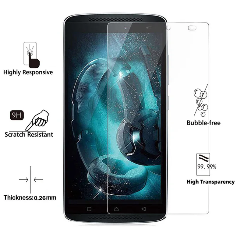 9H 2.5D 0 26 мм Закаленное стекло протектор для Lenovo K4 Note A7010a48 A7010 Vibe X3 Lite экран