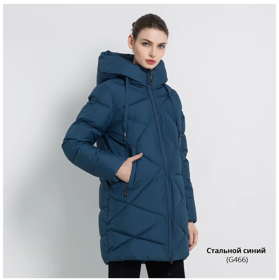 ICEbear Новая зимняя женская куртка Толстая теплая женская куртка Стильное женское пальто Высококачественная зимняя женская одежда GWD18297I