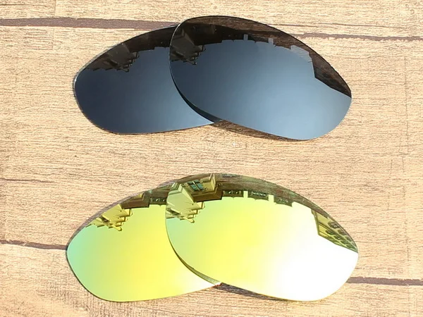 Black and 24K Vonxyz 20+ выбор цвета поляризованные Сменные линзы для-оправа Oakley Monster Dog - Цвет линз: Black and 24K