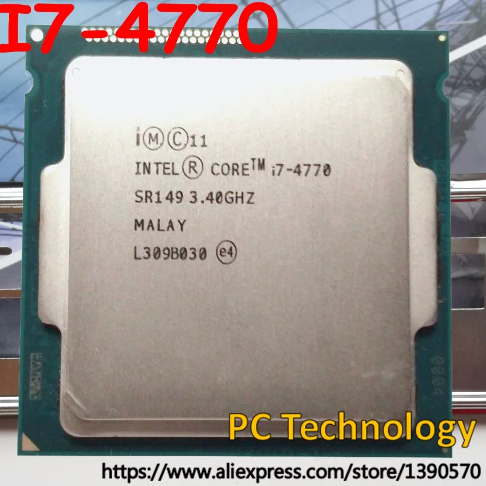 Оригинальный четырехъядерный процессор Intel CORE I7 4770 3 40 ГГц 8 Мб LGA1150 84 Вт десктопный