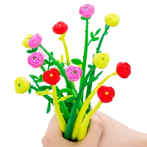 30pcs/lot 0.38mm black ink novetly flower gel pen school writing neutral pen stationery canetas escolar wholesale 30pcs/lot 0.38mm black ink novetly flower gel pen school writing neutral pen stationery canetas escolar wholesale