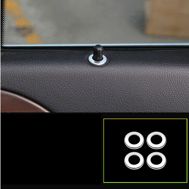 circle 4pcs Модифицированный автомобиль для Mercedes Benz ML320 350 2012 W166 350d класс Дверной Болт замок штифт Авто Дверной Болт аксессуары - Название цвета: circle 4pcs
