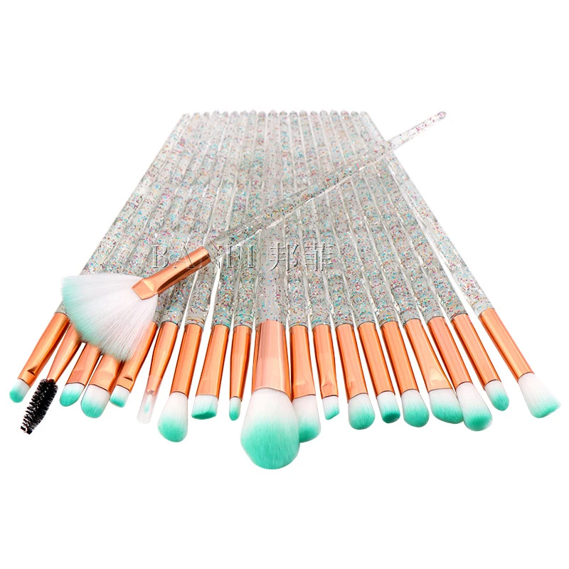 Искусственные волокна 20 шт Красота набор кистей для макияжа лица Пудровые Тени