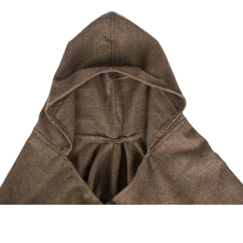 Женская акриловая шаль RUNMEIFA трикотажная накидка с капюшоном из Пашмина теплое