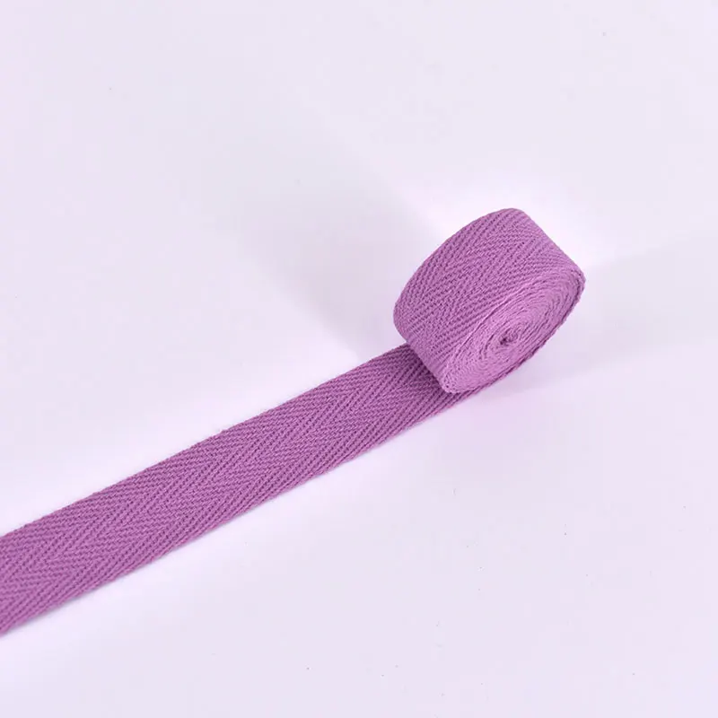 Purple 10 м/лот 1,5 см Мульти Цвет шевронная лента, тесьма тканая хлопчатобумажная швейная оверлок ткань ремень DIY Аксессуары LX582 - Цвет: Purple
