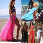 Бикини, Пляжная накидка, женский купальник, бикини, накидка, Пляжная Женская купальная одежда, Женская пляжная юбка, парео, платье, купальный костюм, накидки