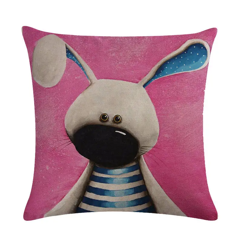 Наволочки с мультяшным медведем пандой Кроликом украшение для дома гостиной