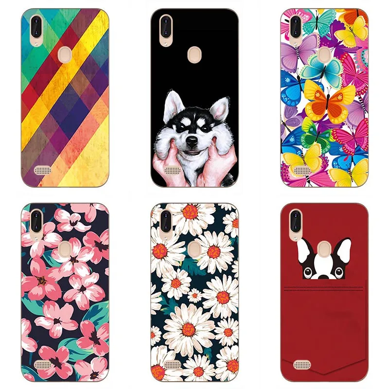 Мягкий ТПУ чехол для телефона Leagoo M11 Цветной корпус печать Оригинальность Дизайн