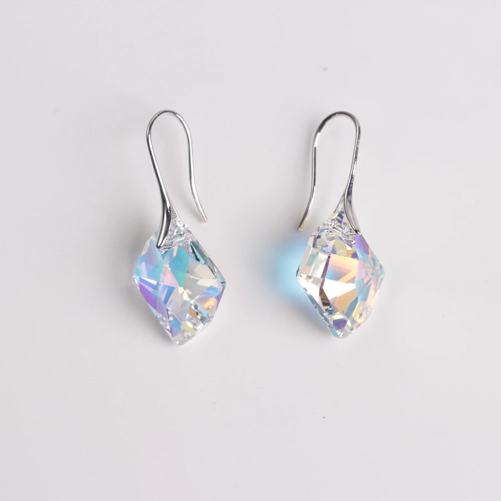 BeBella ромбовидные хрустальные Висячие серьги подвеска с кристаллами от Swarovski Elements модные ювелирные изделия для женщин и девушек Подарок