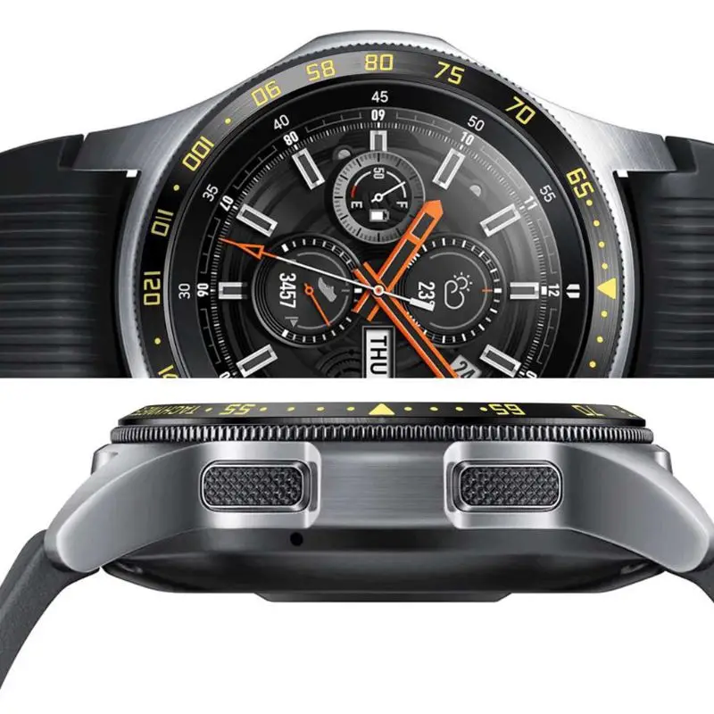 Металлическое кольцо Обложка из нержавеющей стали для Samsung Galaxy Watch 46 мм R800/42 R810 Gear