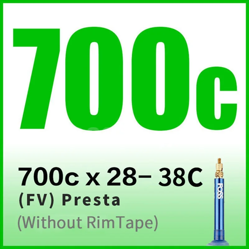 700C x 28 to 38C FV FOSS велосипедная труба шины Schrader/Presta 16/20/24/26/27,5/27/700C дорога MTB велосипед внутренняя труба резиновая велосипедная шина прокол - Цвет: 700C x 28 to 38C FV