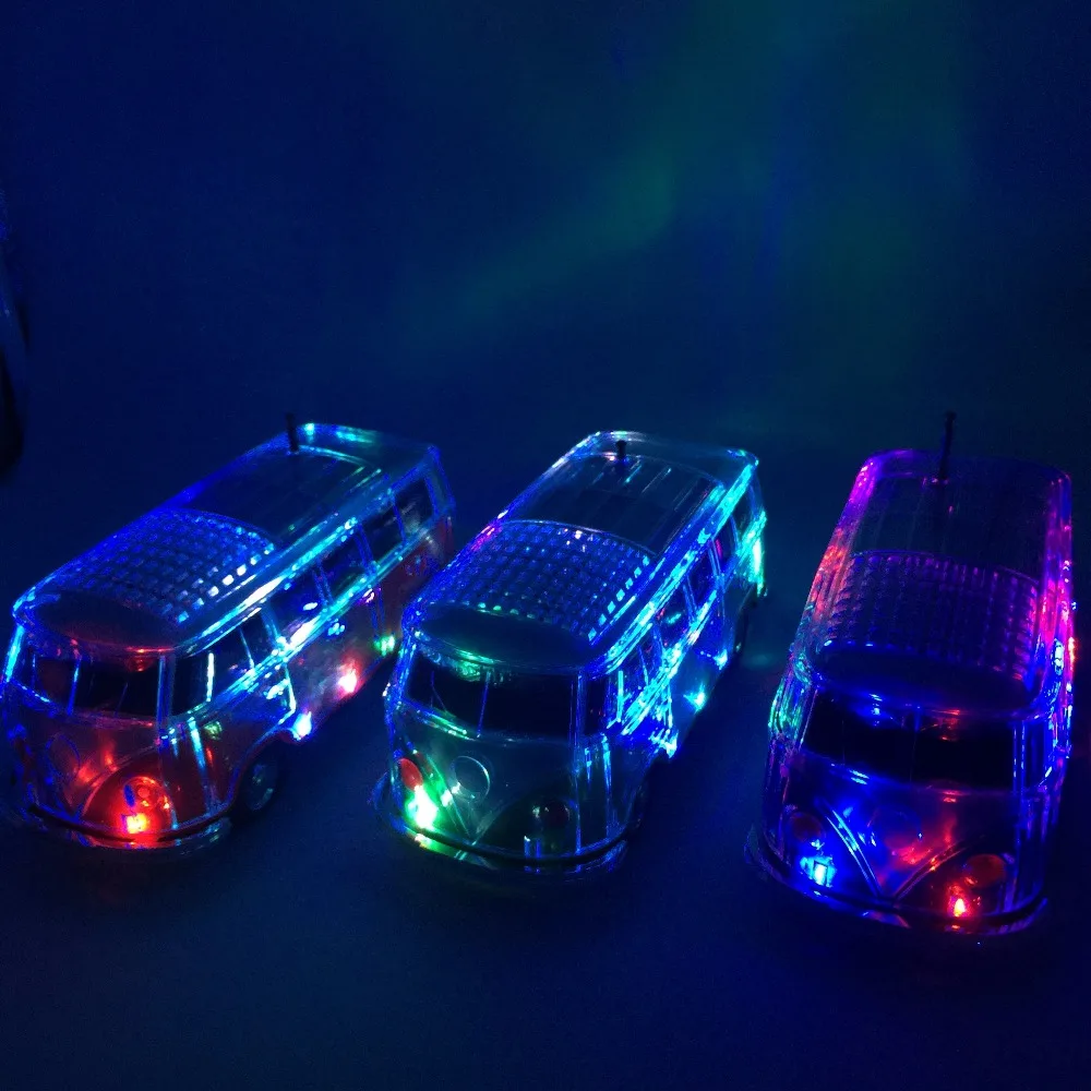 Портативный Динамик автобус Bluetooth светодиодный светильник USB мини автобусные