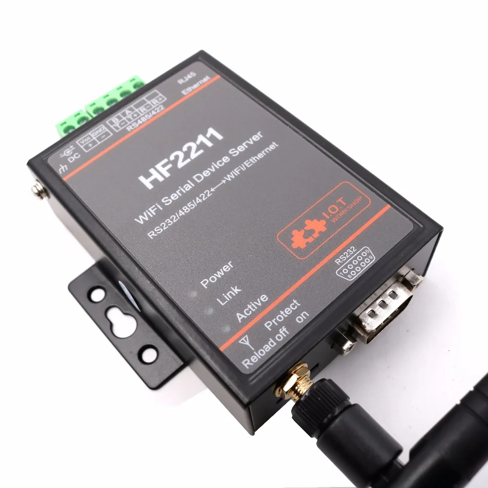 Промышленный Серийный Сервер Modbus RS232/RS485/RS422 к WiFi/Ethernet конвертер|server| |