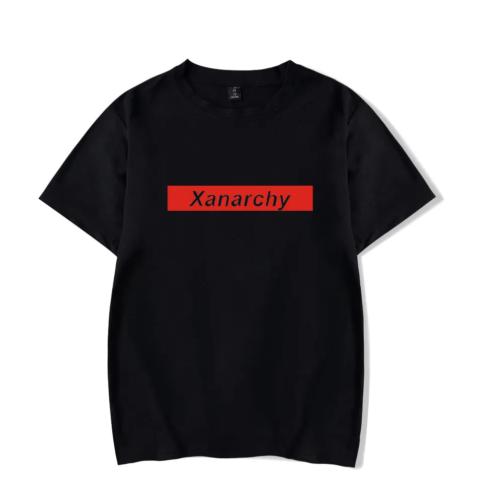 Футболка Lil xan Xanarchy летняя модная футболка большого размера с коротким рукавом и