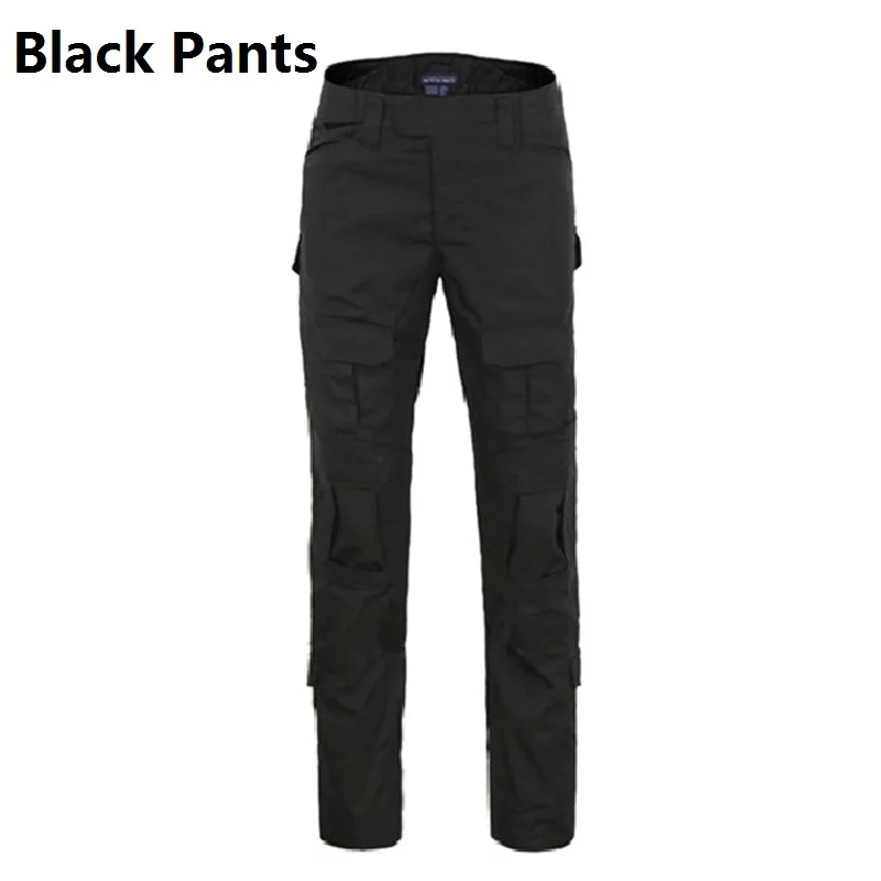 Black Pants ACU/CP/черный камуфляж лягушка Одежда для CS тактическая боевая униформа Спорт на открытом воздухе Военная охота костюм рубашка брюки - Цвет: Black Pants